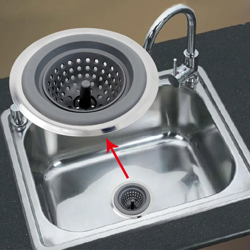 Kitchen Silicone Sink Filter Strainer-0
