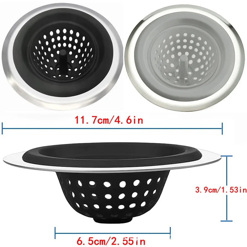 Kitchen Silicone Sink Filter Strainer-1