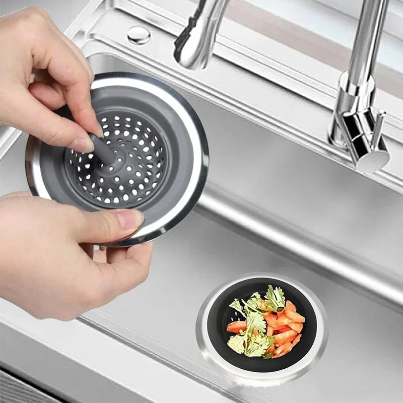 Kitchen Silicone Sink Filter Strainer-2